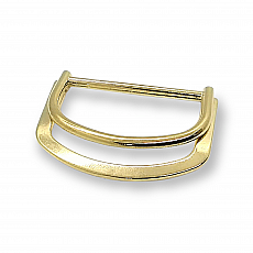 Double Ring D Buckle Metal 4 cm Belt and Adjustment Buckle E 2081