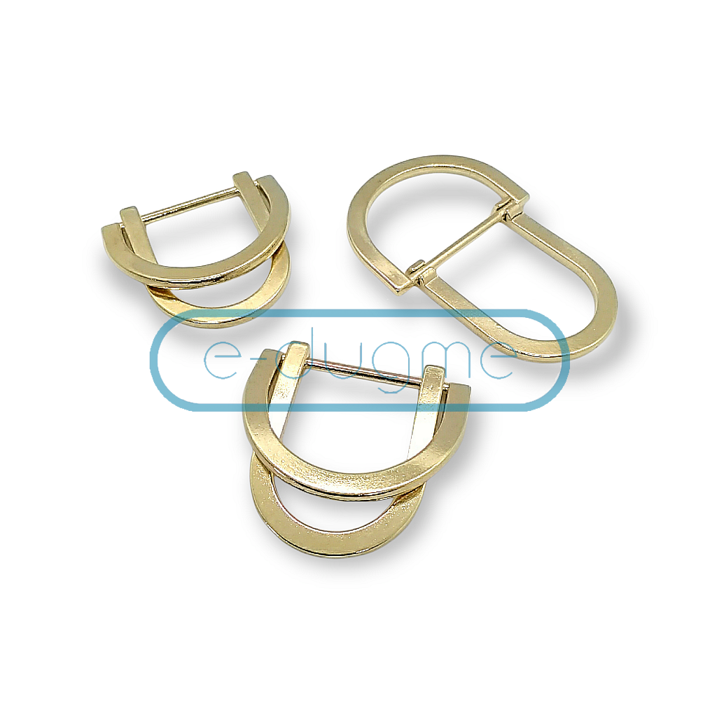 ▷ Double D Ring Buckle 23 mm Metal Adjusting Buckle and Belt