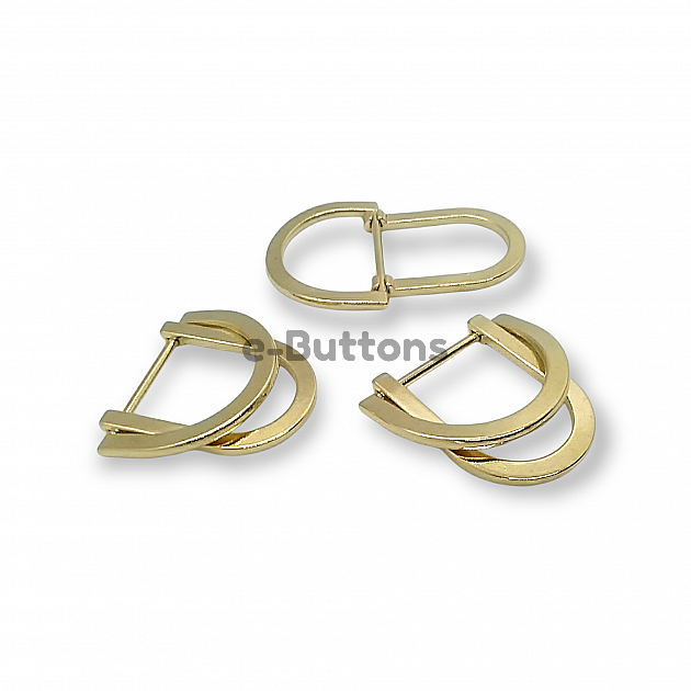 Double D Ring Buckle 23 mm Metal Adjusting Buckle and Belt Buckle E 2145