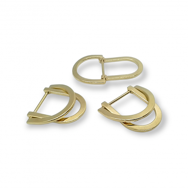 23 mm Çift D Toka Metal Ayar Tokası ve Kemer Tokası E 2145