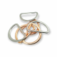 D Buckle 3,5 cm Oval Part Flat D Buckle E 896