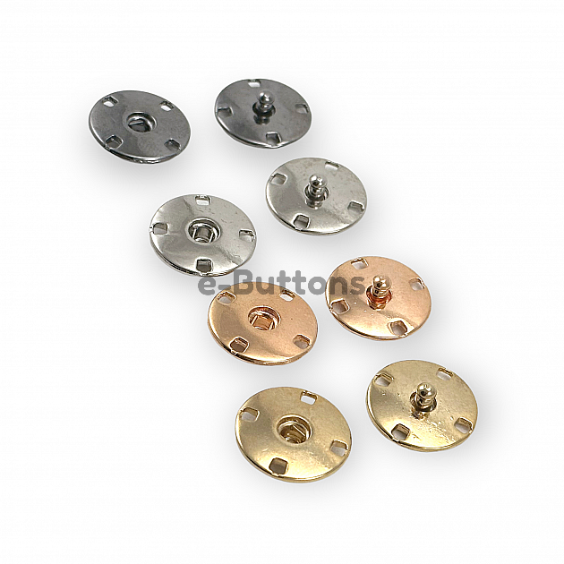 Sew-On Snap Button 20 mm 32 L 13/16" Zamak Metal E 1813