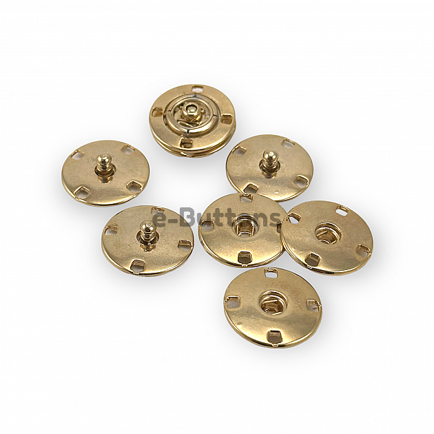 Sew-On Snap Button 20 mm 32 L 13/16" Zamak Metal E 1813