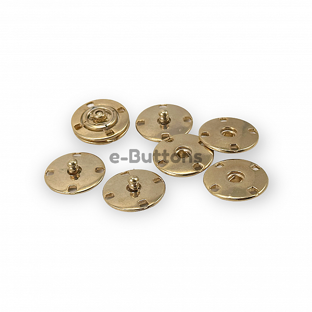 Sew-On Snap Button 20 mm 32 L 13/16" Zamak Metal E 1813