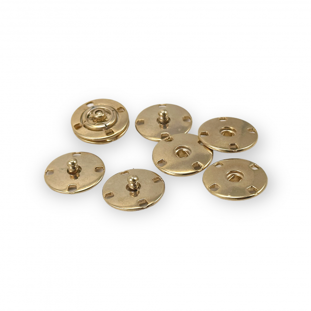 Sew-On Snap Button 20 mm 32 L 13/16" Zamak Metal E 1813