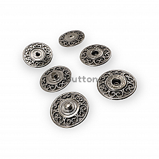 Sewing Snap Fasteners Button 1" Motif Patterned 25 mm 40 L E 2229