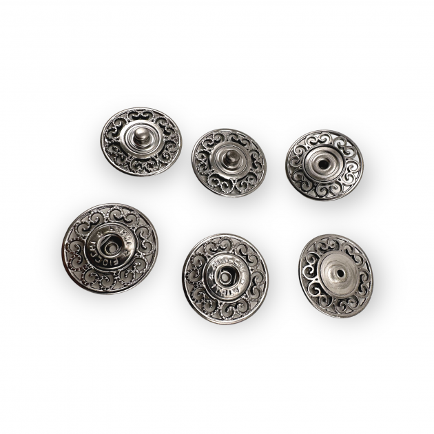 Sewing Snap Fasteners Button 1" Motif Patterned 25 mm 40 L E 2229