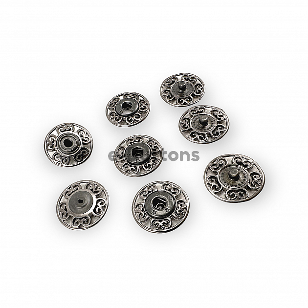 Sewing Snap Fasteners Button 20 mm 32 L Motif Patterned E 2230