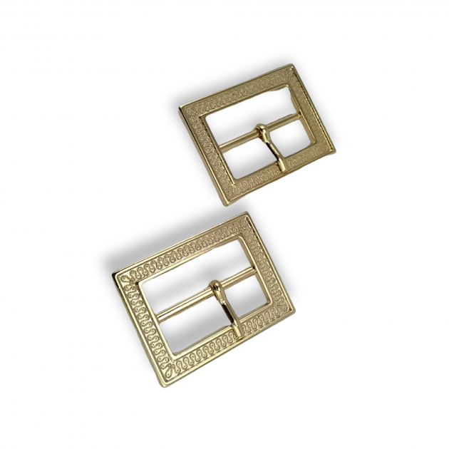 Belt Buckle 3 cm Metal Patterned E 810
