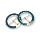 5 mm Ring buckle Metal Center Bar Belt Buckle E 842
