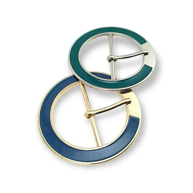 5 mm Ring buckle Metal Center Bar Belt Buckle E 842