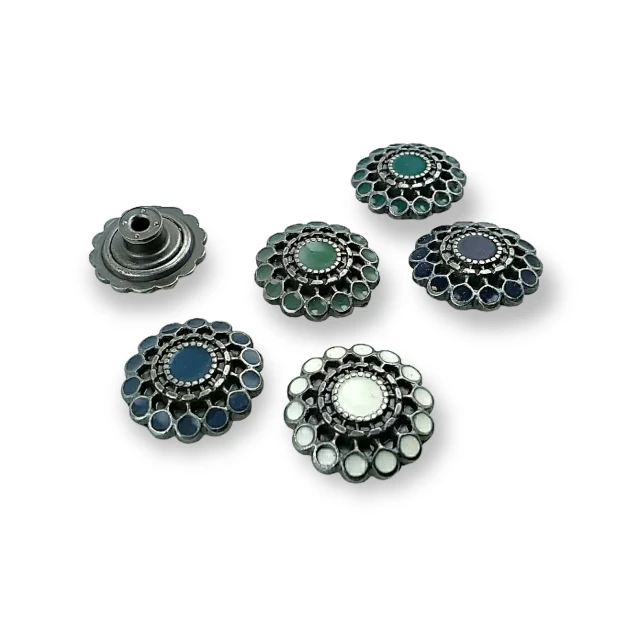 Jeans Button 20 mm 32 L Enamel or Rhinestone Jeans Button E 1032
