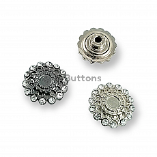 Jeans Button 20 mm 32 L Enameled or Rhinestone Jeans Button E 1032