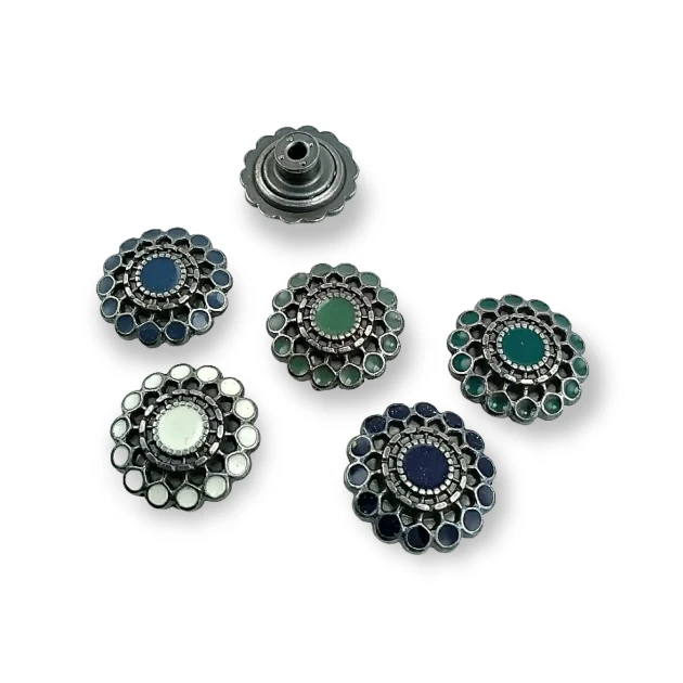 Jeans Button 20 mm 32 L Enamel or Rhinestone Jeans Button E 1032