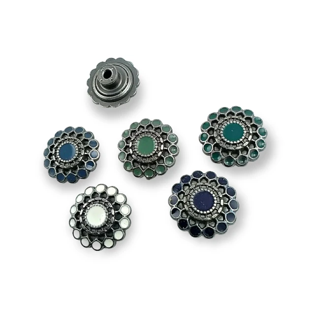 Jeans Button 20 mm 32 L Enamel or Rhinestone Jeans Button E 1032