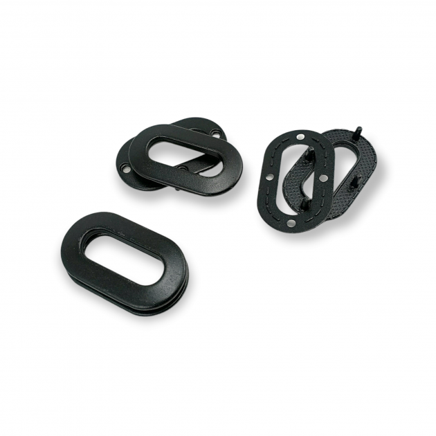 Eyelet Metal Oval Frame Figure 20 x 7 mm E 1943 Eyelet Metal Oval Frame Figure 20 x 7 mm E 1943