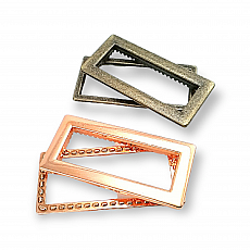 Metal Eyelet 40 x 20 mm Rectangular Shape E 1983