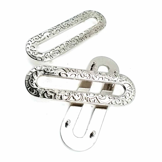 Kuşgözü 20 x 60 mm Dekoratif Desenli Oval Kenarlı E 663