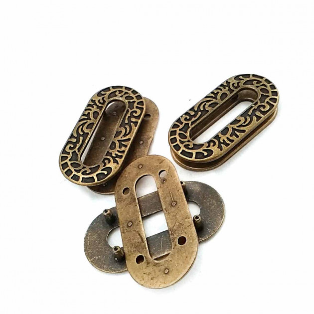 Eyelet 28 x 40 mm Oval Edge Decorative Patterned Eyelet E 664