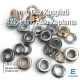 Flat Eyelet 6 mm 0.24" NO 4 Brass Premium Quality EPR0004