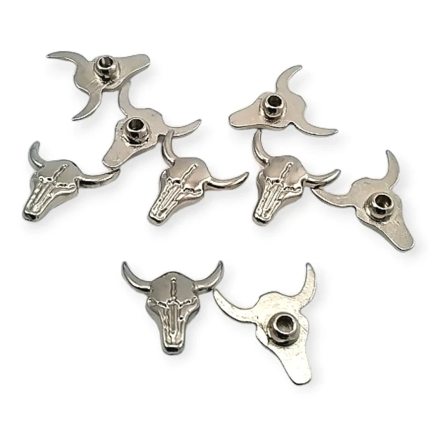 Rivet 17,5 mm Bull Logo Zamak E 2246