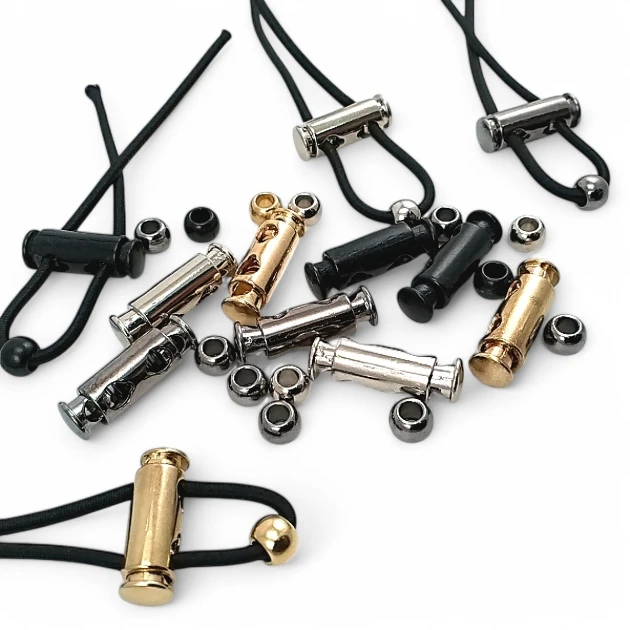 Cord End Double Hole 4 mm Tire Inlet Bead Stretching Combined Metal Stopper E 1365 - E 2058