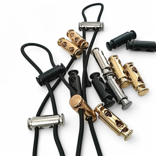 4 mm Hole Diameter Two Hole Metal Stopper Top - Bottom Press Cylinder Model - Zamak Stopper E 1365