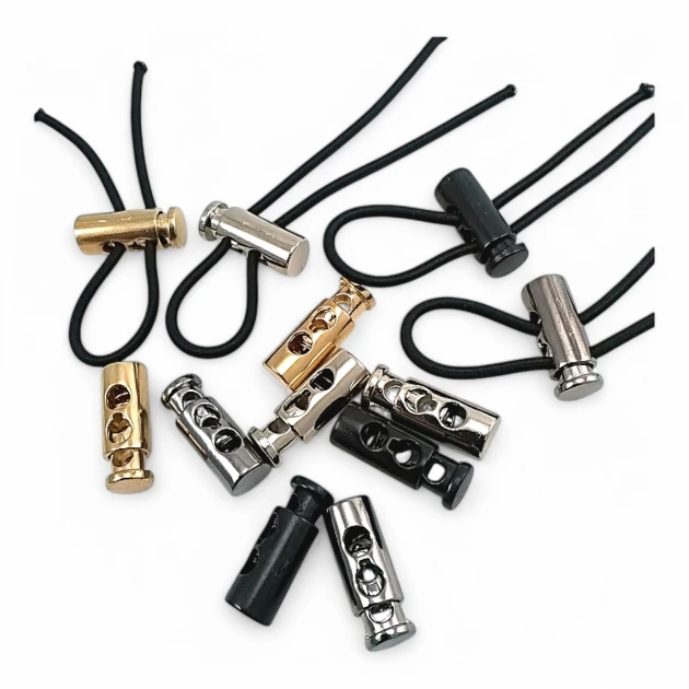 Metal Stopper 4.5 mm Hole Diameter Two Hole Top Press Model - Zinc Alloy Stopper E 1915