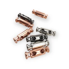  Metal Cord Lock with 4.5 mm Cord Entry Two Hole Stopper E 2060