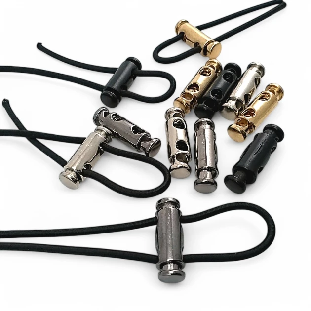 Metal Cord Lock with 4.5 mm Cord Entry Two Hole Stopper E 2060