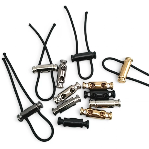 Metal Cord Lock with 4.5 mm Cord Entry Two Hole Stopper E 2060