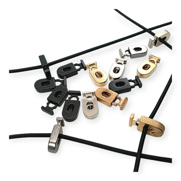 Metal Stoper 26 mm boylu 5 mm Delikli Siyah ve Sade Tasarımlı B0020