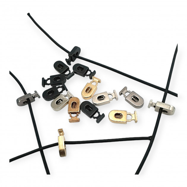 Stopper Metal 26 mm tall, 5 mm perforated, Black and Simple Design B0020 Stopper Metal 26 mm tall, 5 mm perforated, Black and Simple Design B0020