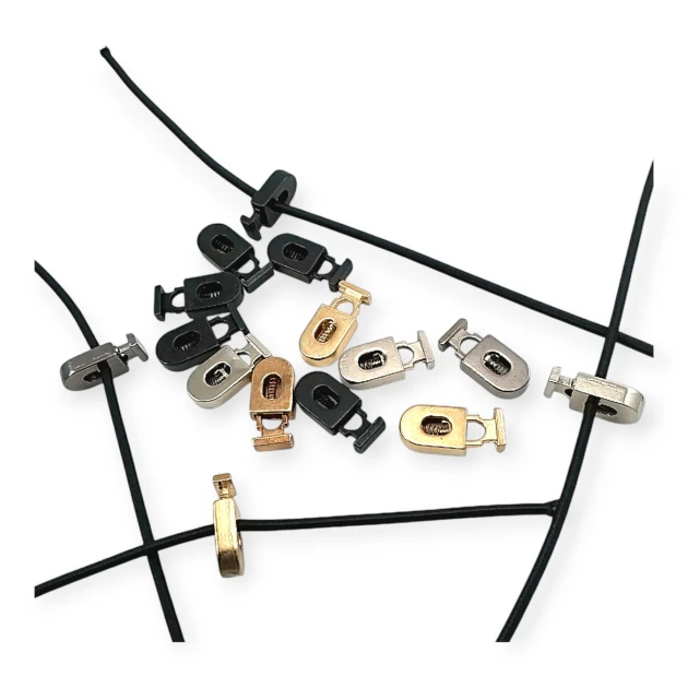 Metal Stoper 26 mm boylu 5 mm Delikli Siyah ve Sade Tasarımlı B0020