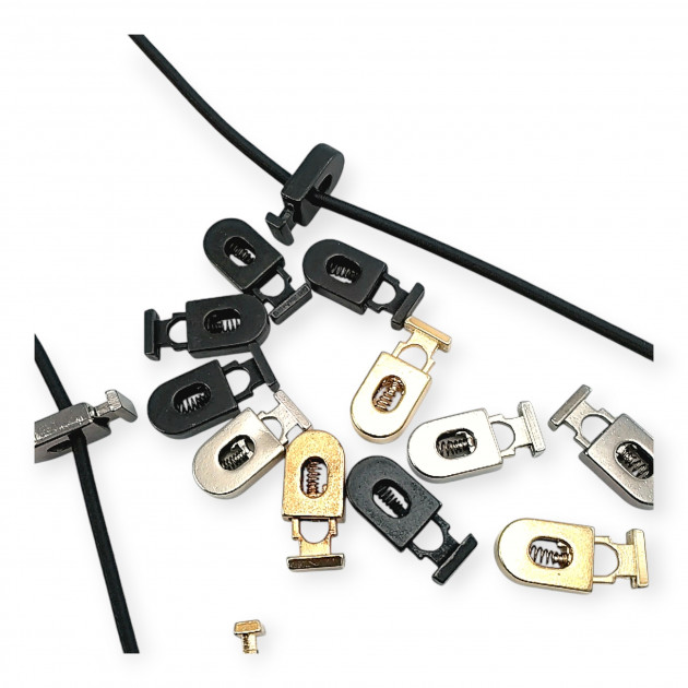 Stopper Metal 26 mm tall, 5 mm perforated, Black and Simple Design B0020 Stopper Metal 26 mm tall, 5 mm perforated, Black and Simple Design B0020