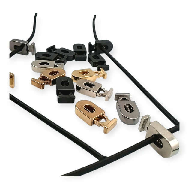 Metal Stoper 26 mm boylu 5 mm Delikli Siyah ve Sade Tasarımlı B0020