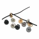 Tek Delikli 6x3 mm Delik Çaplı Metal Stoper Üstten Basmalı D Model - Zamak Stoper E 2131