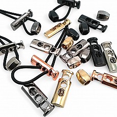 Metal Stoper Stopper Double Hole 5.5 mm -0,22" Cord Entry Quince Bead Combination E 214 - E 139