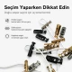 5,5 mm iki delikli üstten basmalı yassı zamak metal stoper E 214, dayanıklı ve estetik bağlantı elemanı