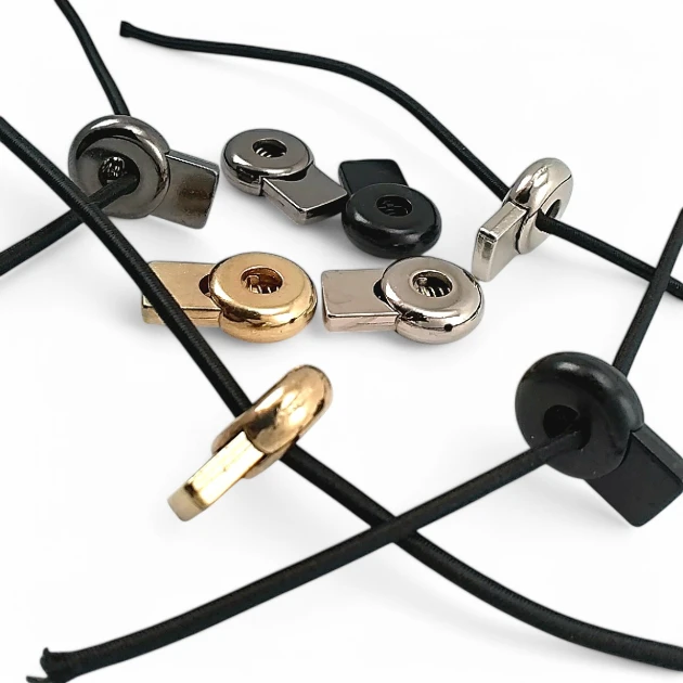 Single Hole 5.5 mm Hole Diameter Metal Stopper Top Press Round Model - Zinc Alloy Stopper E 2178