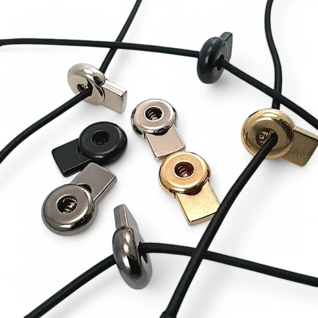 Single Hole 5.5 mm Hole Diameter Metal Stopper Top Press Round Model - Zinc Alloy Stopper E 2178