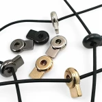 Single Hole 5.5 mm Hole Diameter Metal Stopper Top Press Round Model - Zinc Alloy Stopper E 2178