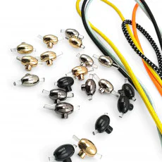 Metal Stoper Minik Model 3 mm Delik Çaplı Tek Delikli Üstten Basmalı - Zamak Stoper E 2221