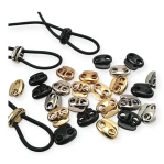 3 mm Delik Çaplı İki Delikli Metal Stoper  Üstten Basmalı - Zamak Stoper E 2223