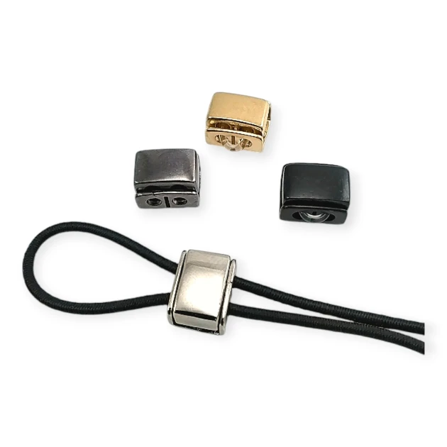 İki Delikli Stoper 4 mm Kordon Girişli Küp Şeker Stoper B0028