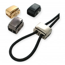 Two Hole Stopper with 4 mm Cord Entry Sugar Cube Stopper B0028 Two Hole Stopper with 4 mm Cord Entry Sugar Cube Stopper B0028