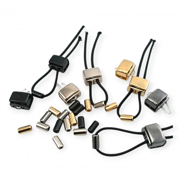 Two Hole Stopper with 4 mm Cord Entry Sugar Cube Stopper B0028