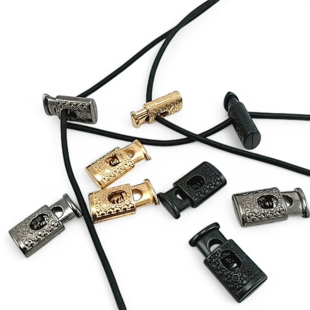 Metal Stoper Desenli Model Tek Delikli 4,5 mm Delik Çaplı Üstten Basmalı Model - Zamak Stoper E 282