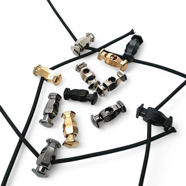 Hexagonal Model Single Hole Metal Stopper 4.5 mm Hole Diameter Top Press - Zamak Stopper E 649