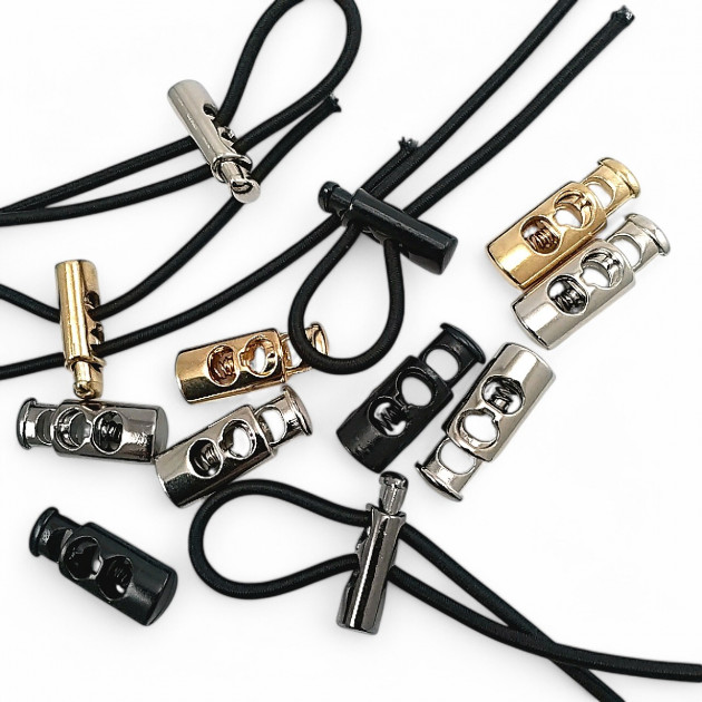 Metal Stopper 6x3.5 mm Hole Diameter Two Hole Flat Top Press Model - Zamak Stopper E 686